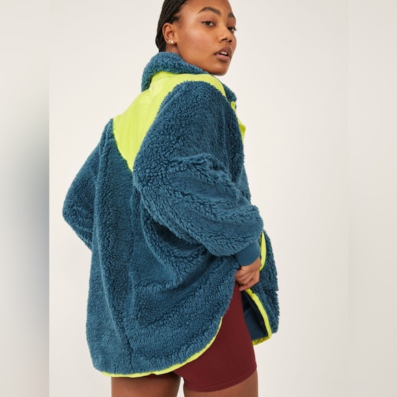 NEW Free People Movement Fall To Rise Fleece Quarter Zip Jacket - Picture 3 of 16